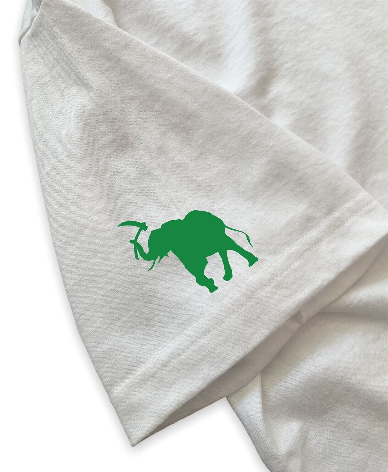 graveyard shift, sleeve detail picture , Graveyard Shift t-shirt, Hand screen printed tee, Skateboarder apparel, Graffiti artist clothing, Urban streetwear, Green and yellow logo shirt, San Francisco Bay Area print, Durable skateboarding shirt, Casual street style, Artistic design t-shirt