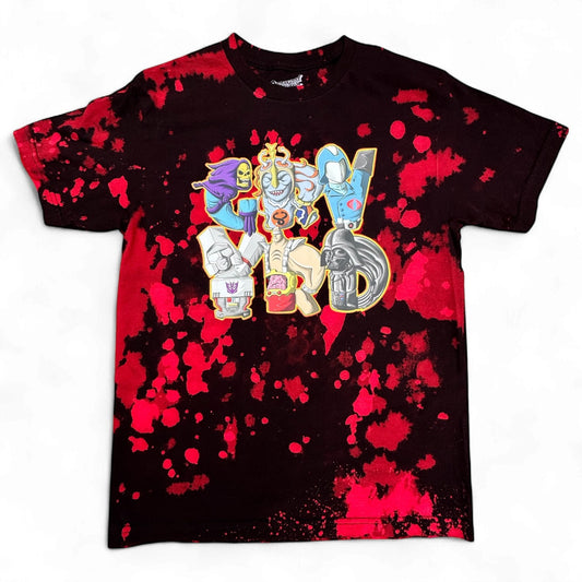 Twofu X Graveyard Shift – Red/Black Splatter Tee (2025 Colorway)